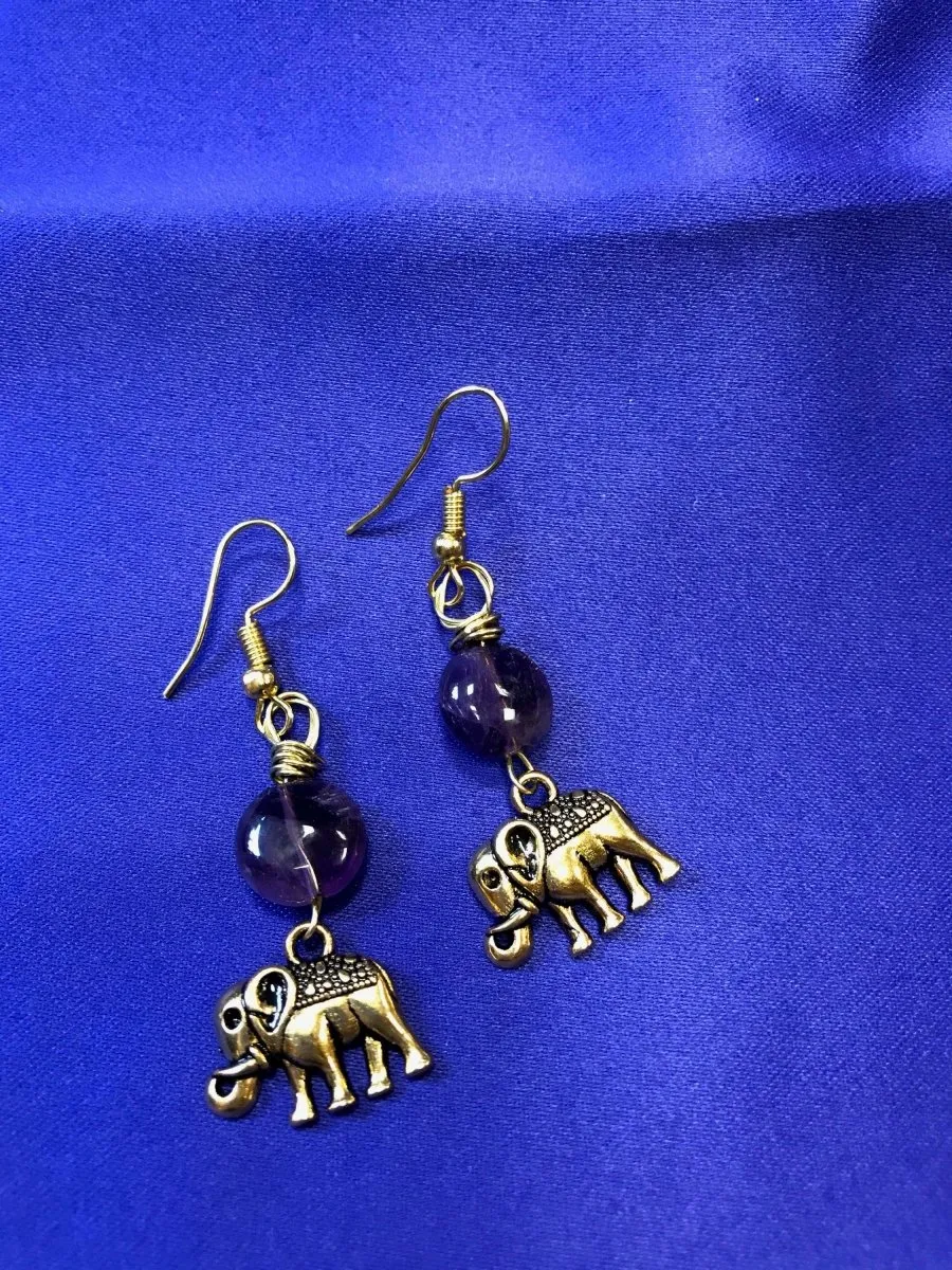 African Animal Earrings