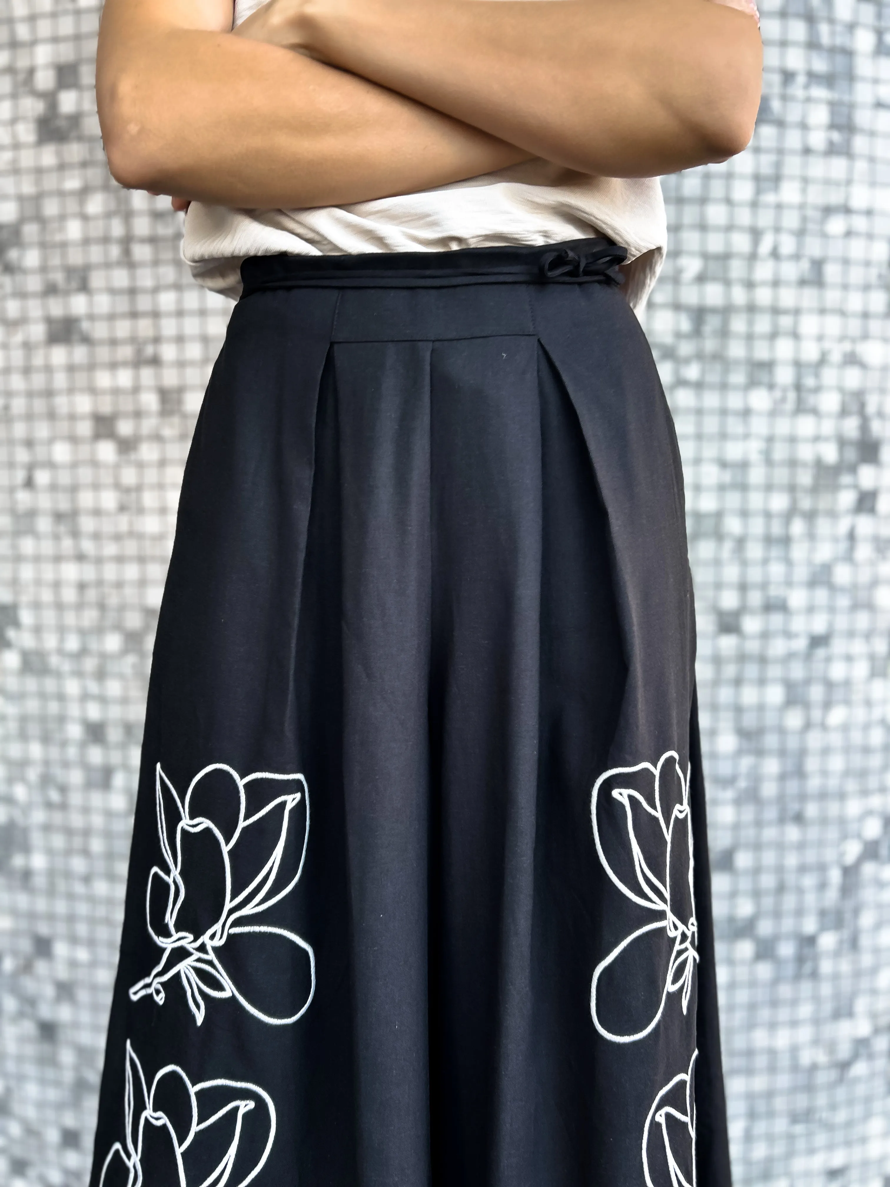 BESSIE Wide Leg Linen Pants