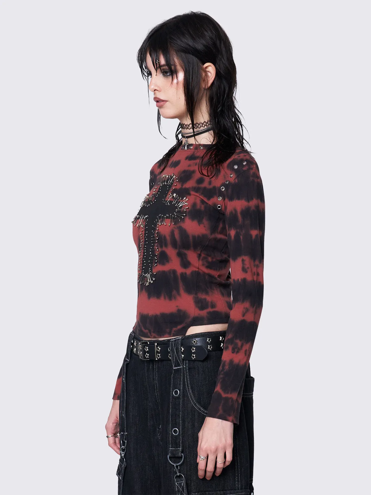 Bloodveil Tie Dye Top