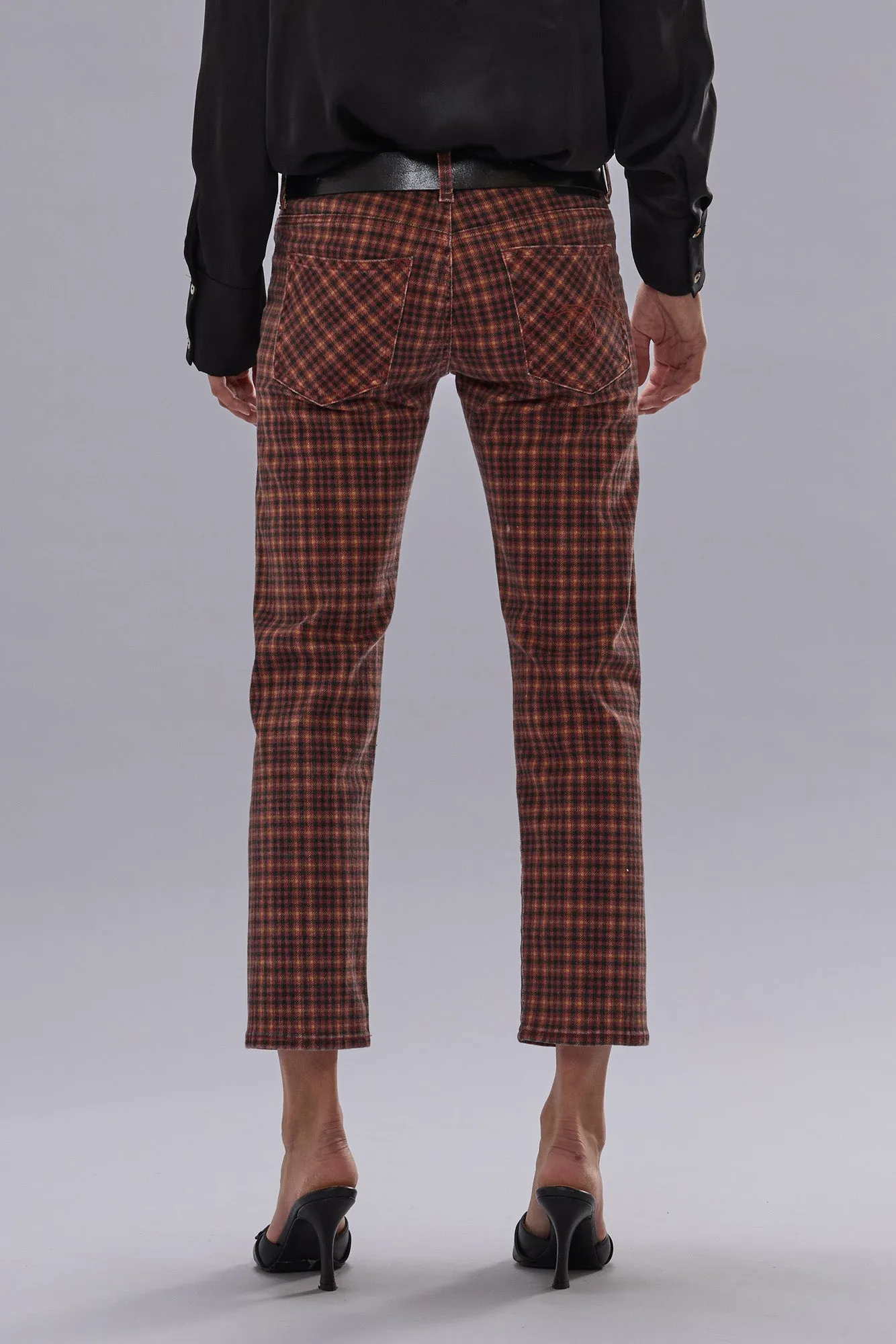 BOY STRAIGHT - PRINTED AUBURN PLAID