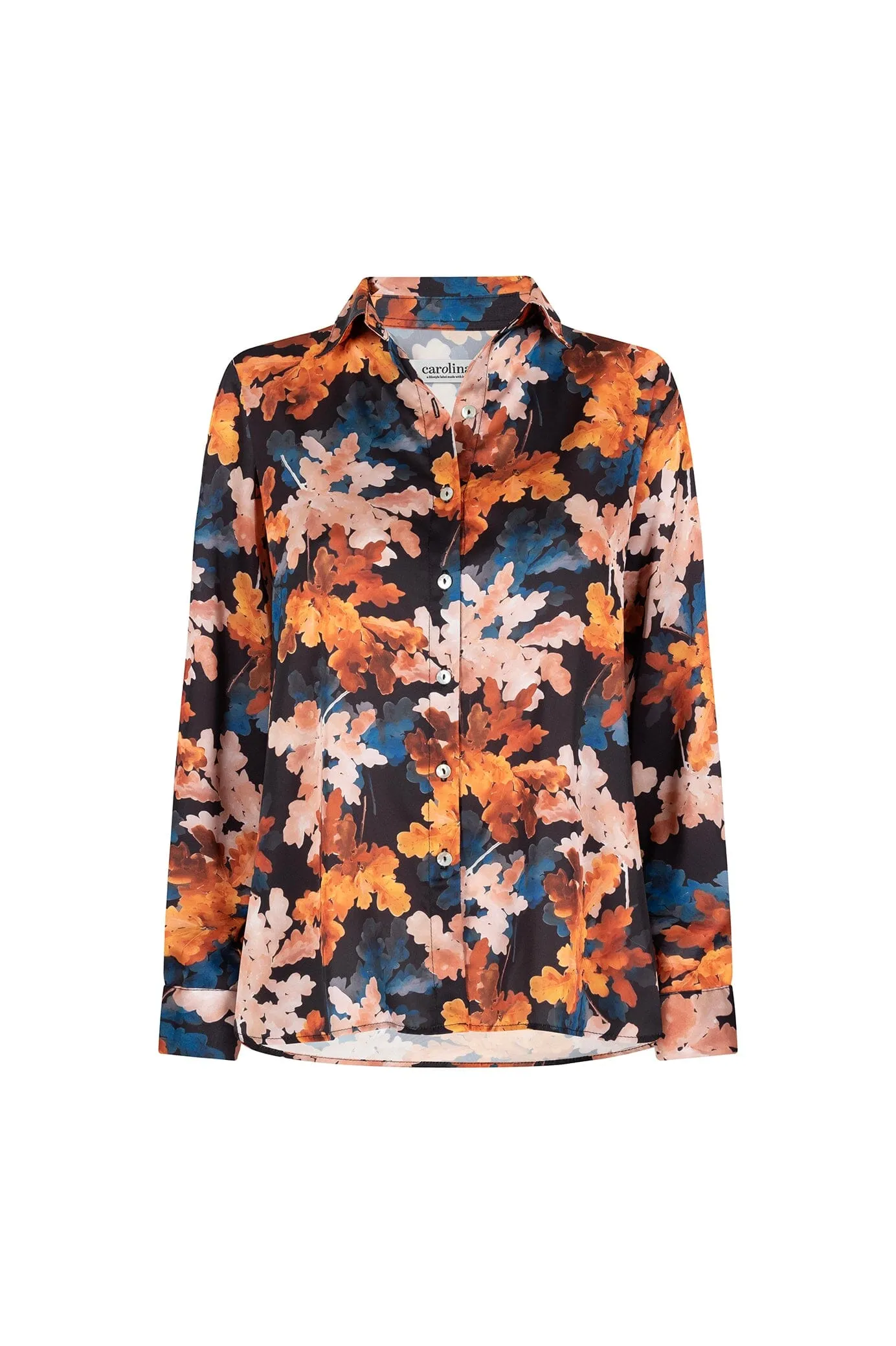 Cassia Print Long Sleeve Collared Shirt