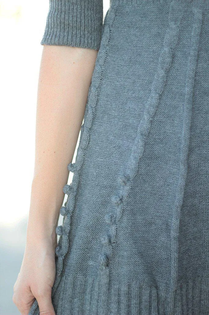 Charcoal Sweater Dress