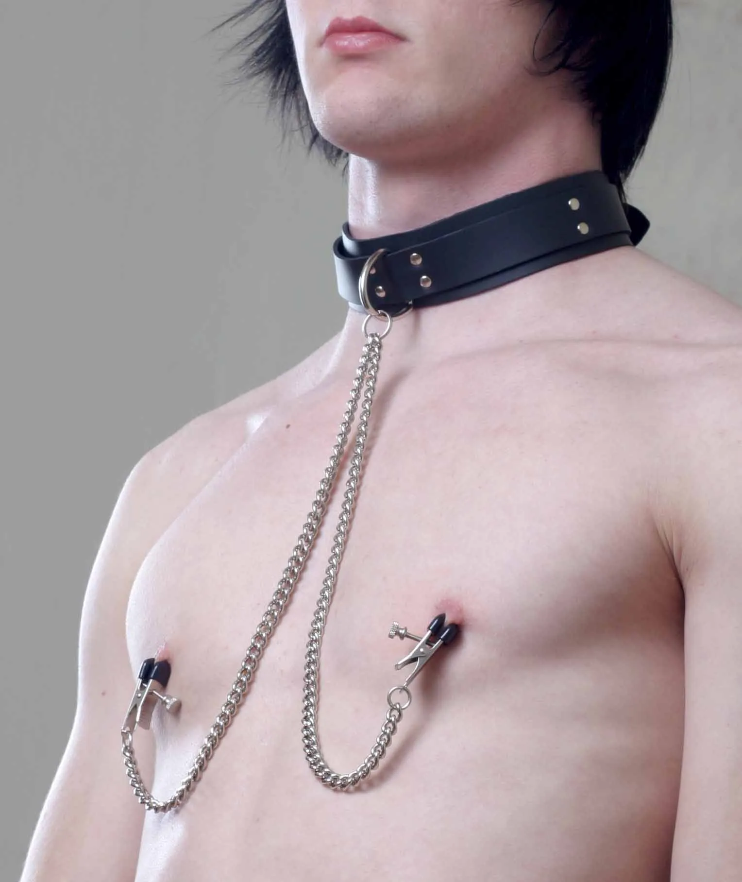 Collar With Attached Nipple Clamps