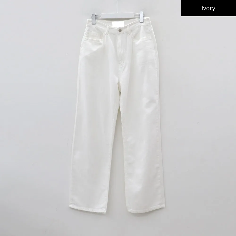 Cotton Straight Leg Pants CY18