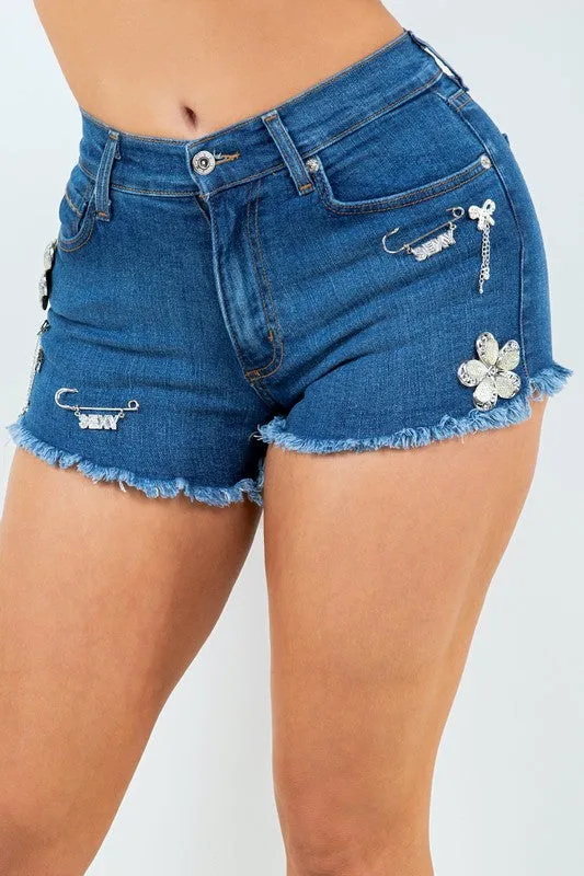 Crystal Denim Short