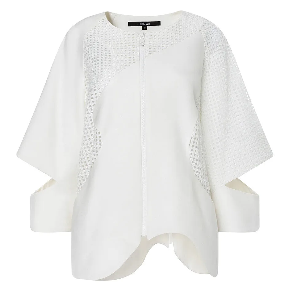 Cut-out Sleeve Summer Jacket