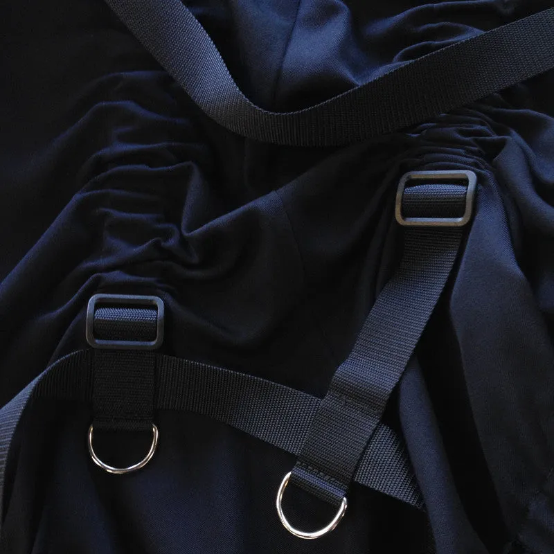 dark navy parachute skirt