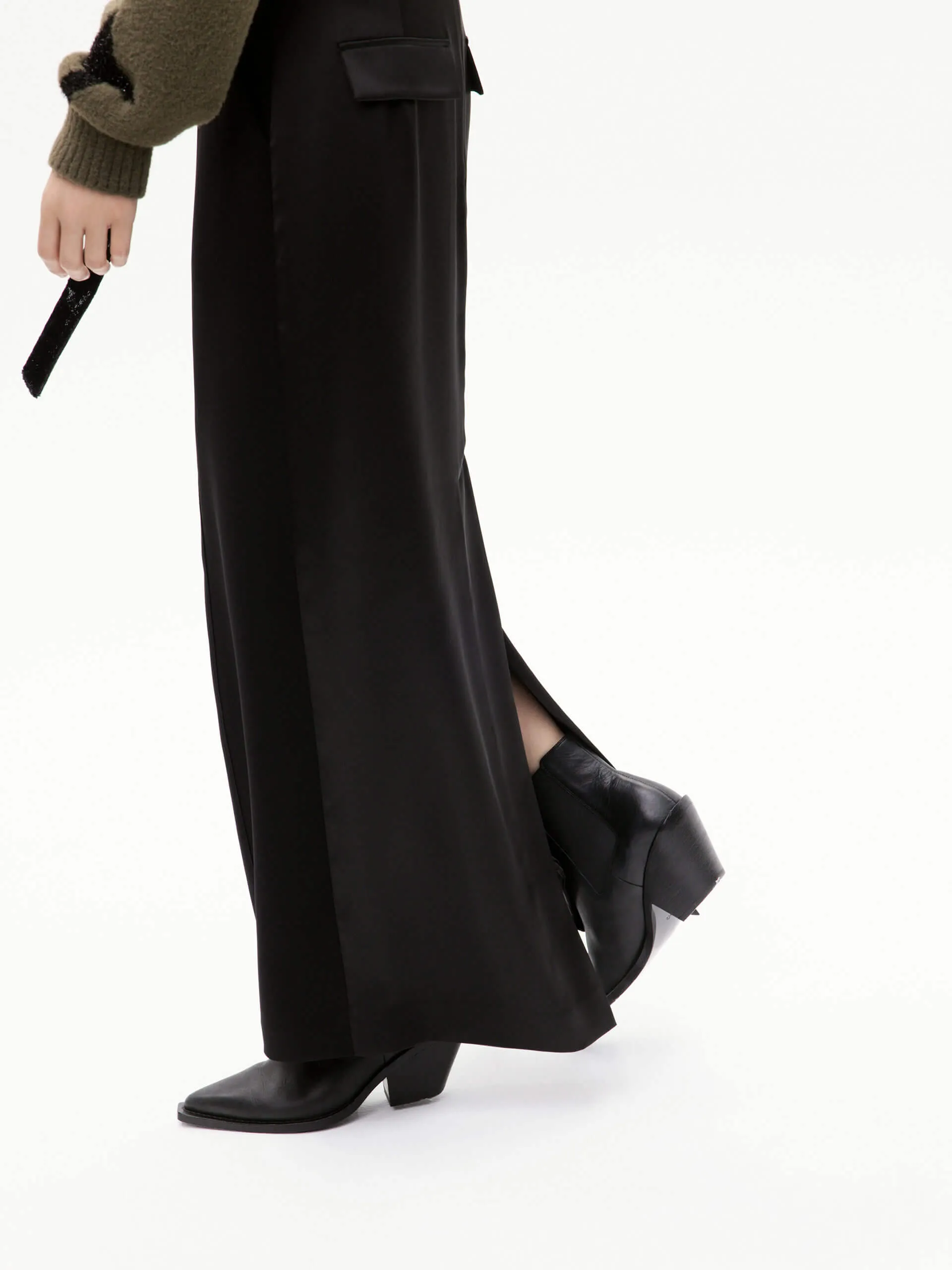 Deconstruct Slit Straight Skirt