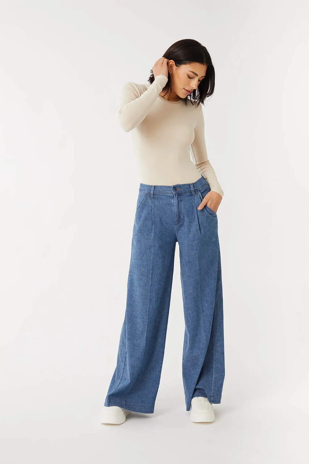 Denim by Nature™ Brooke Wide Leg Pant