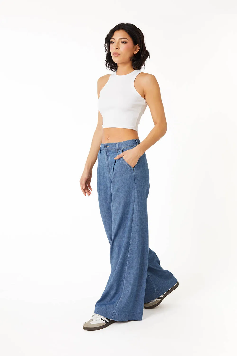 Denim by Nature™ Brooke Wide Leg Pant