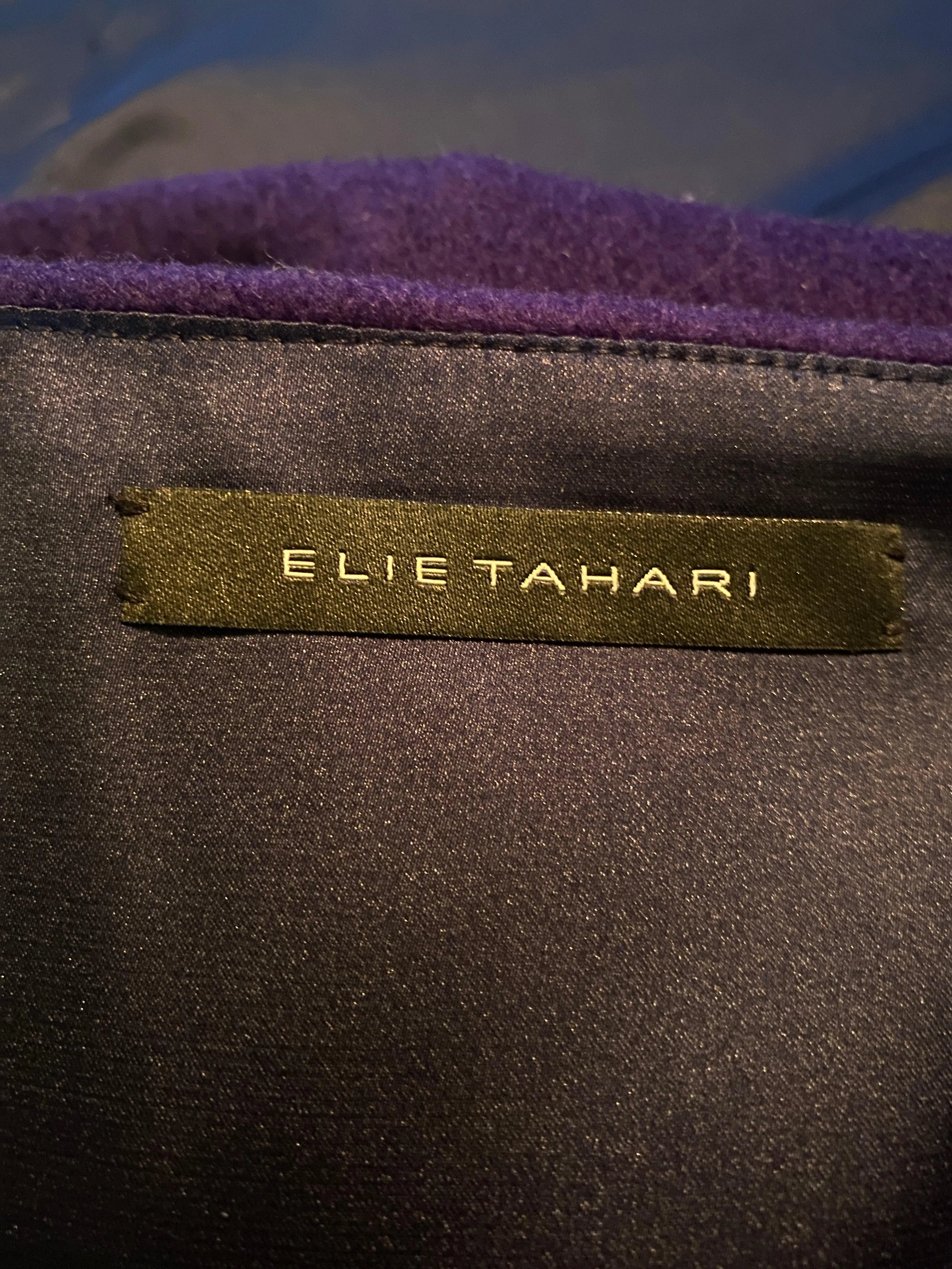 Ellie Tahari Purple Wool Skirt UK 10