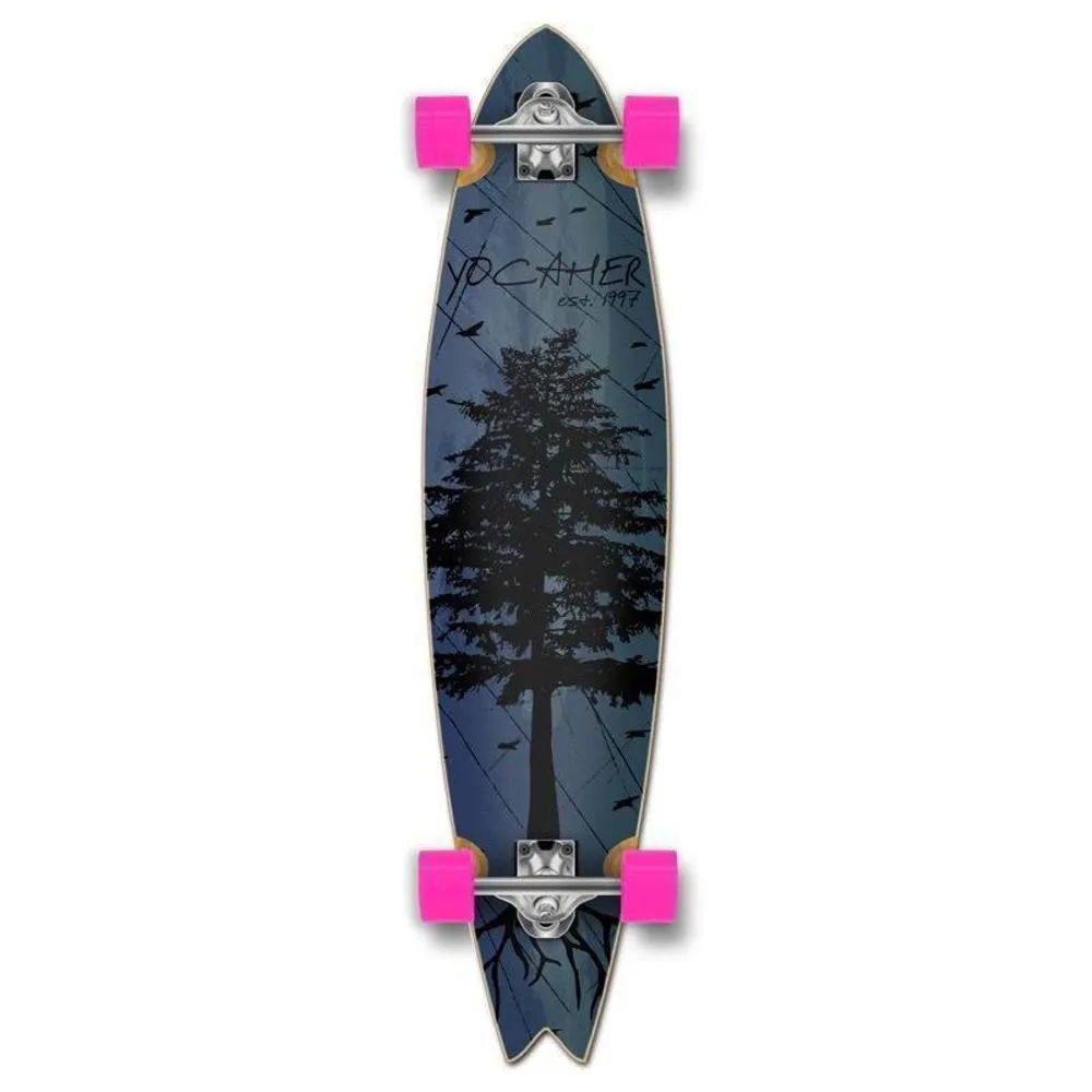 Fishtail Longboard 40 inch Pines Blue from Punked - Complete