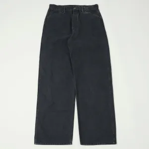 Full Count 1129-5 Sulfur Dye Heavy Oxford Work Pants - Black