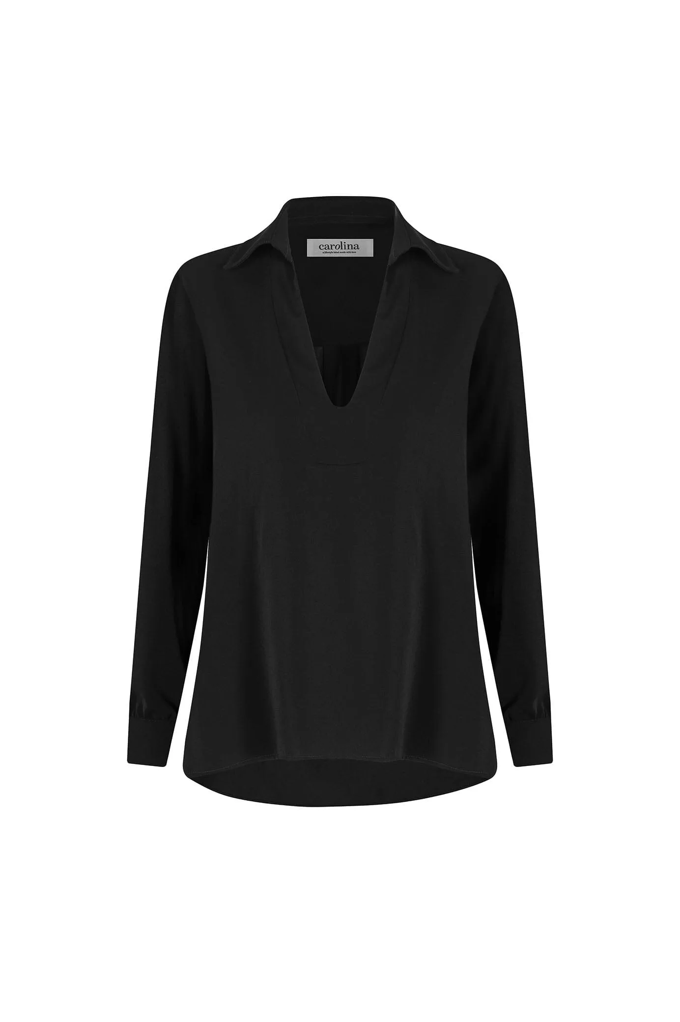 Gillian Collared Shirt Black