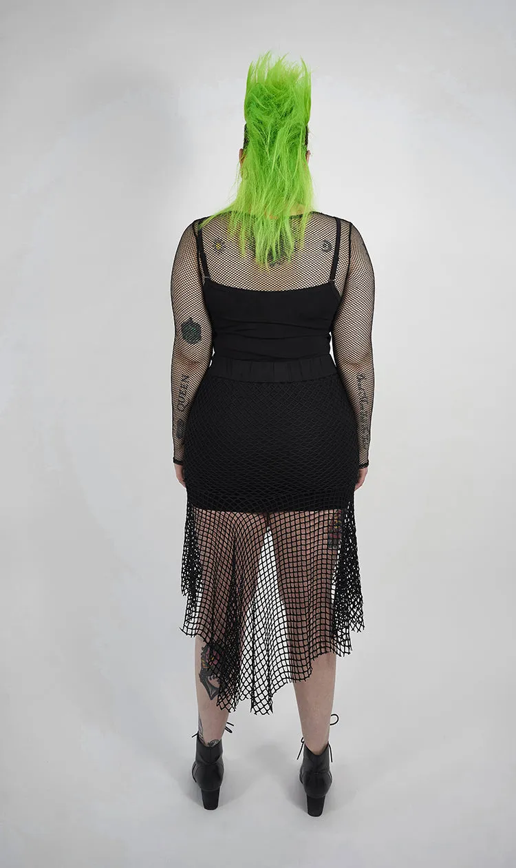 Goth Plus Size Enchanting Fishtail Skirt