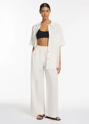 Jetset Wide Leg Pants - Chalk