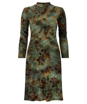 Joe Browns 16 Green Jemima Flocked Jersey Dress