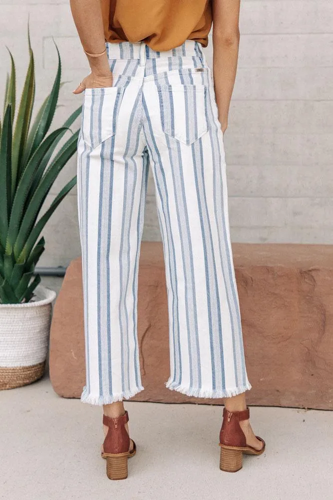 KanCan Striped Wide Leg Pants