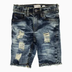 Kid's Little Wild Tiger Denim Shorts