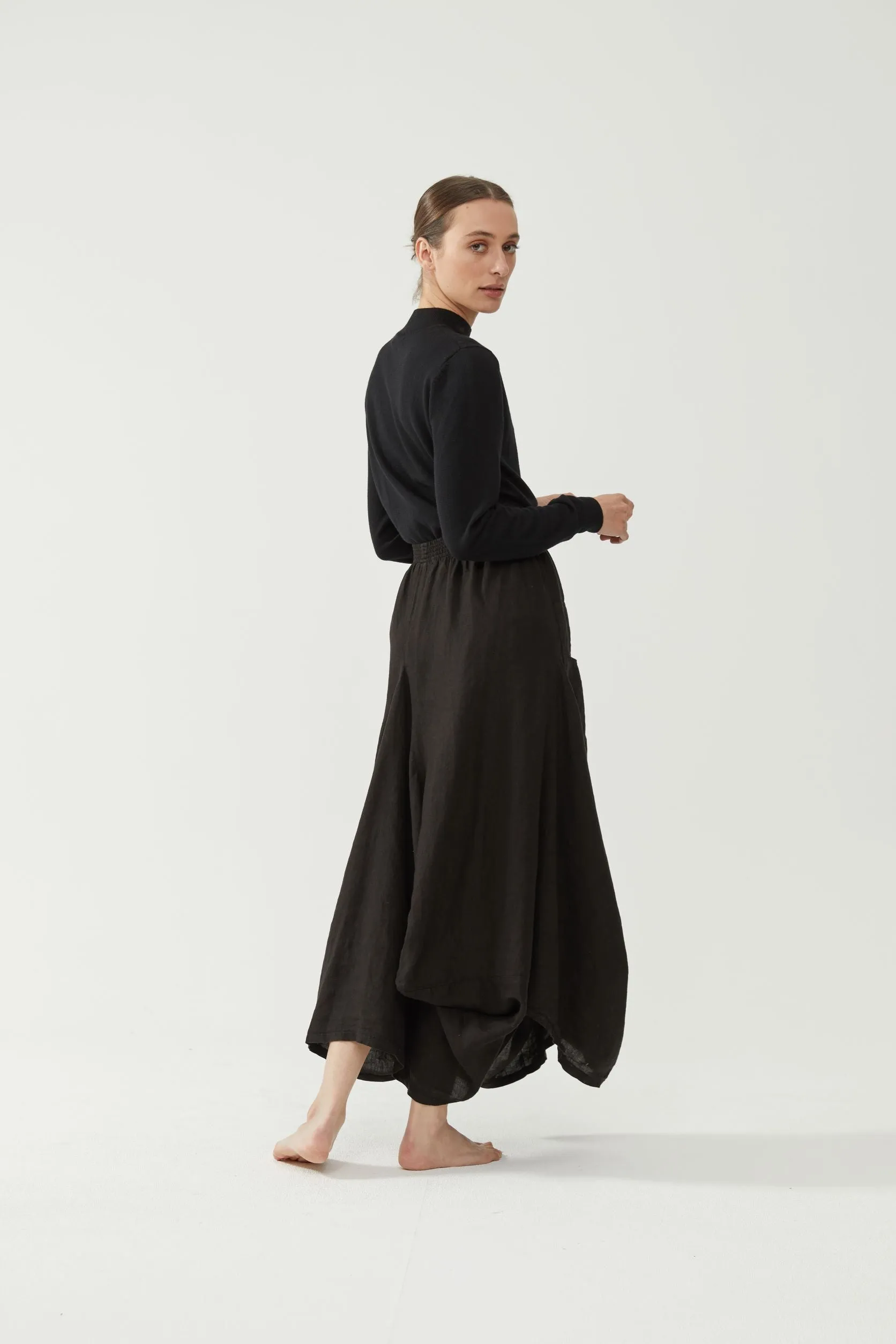 Kiitos Pocket Skirt Black