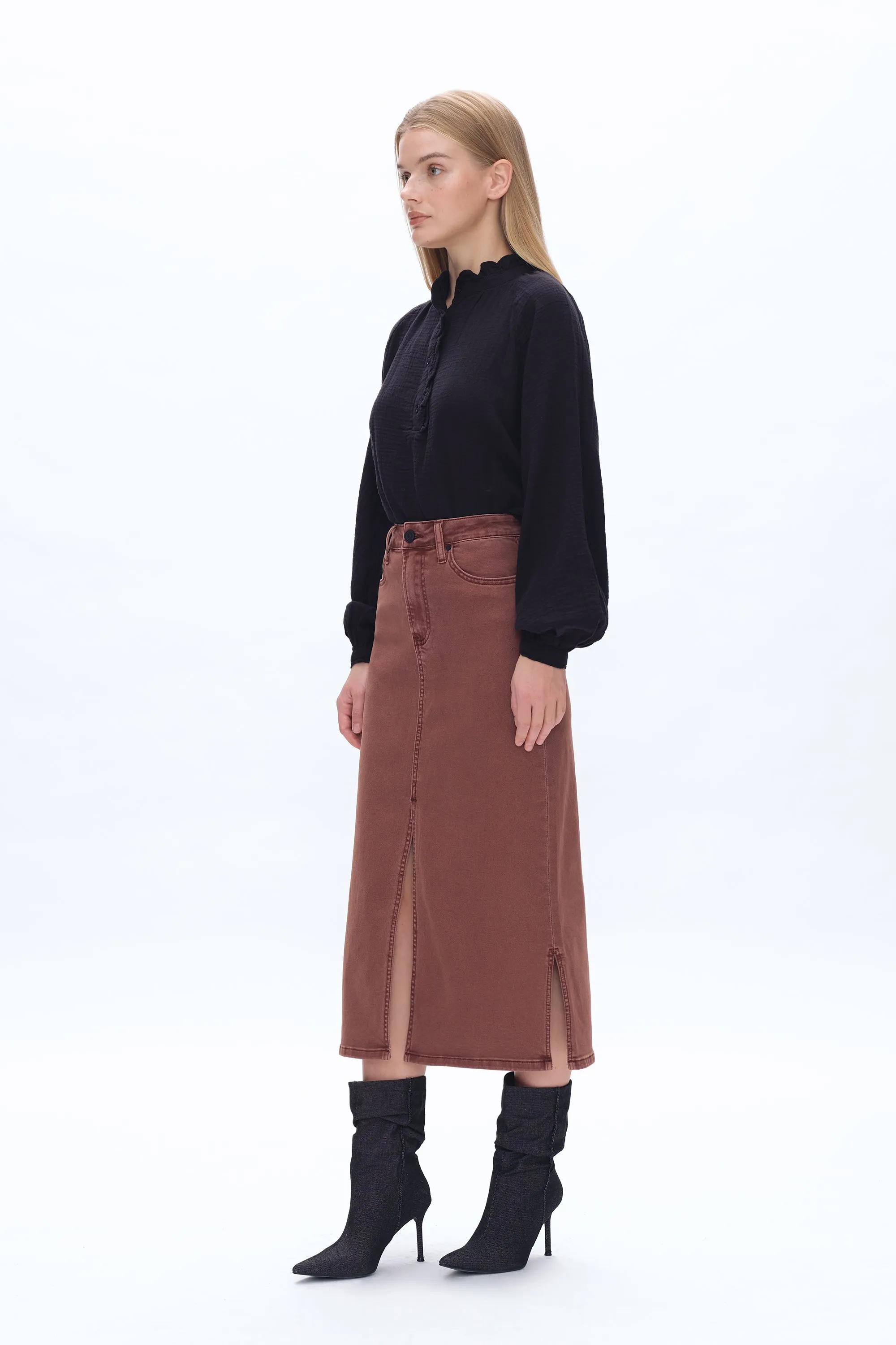 Lila Stretch Fishtail Skirt