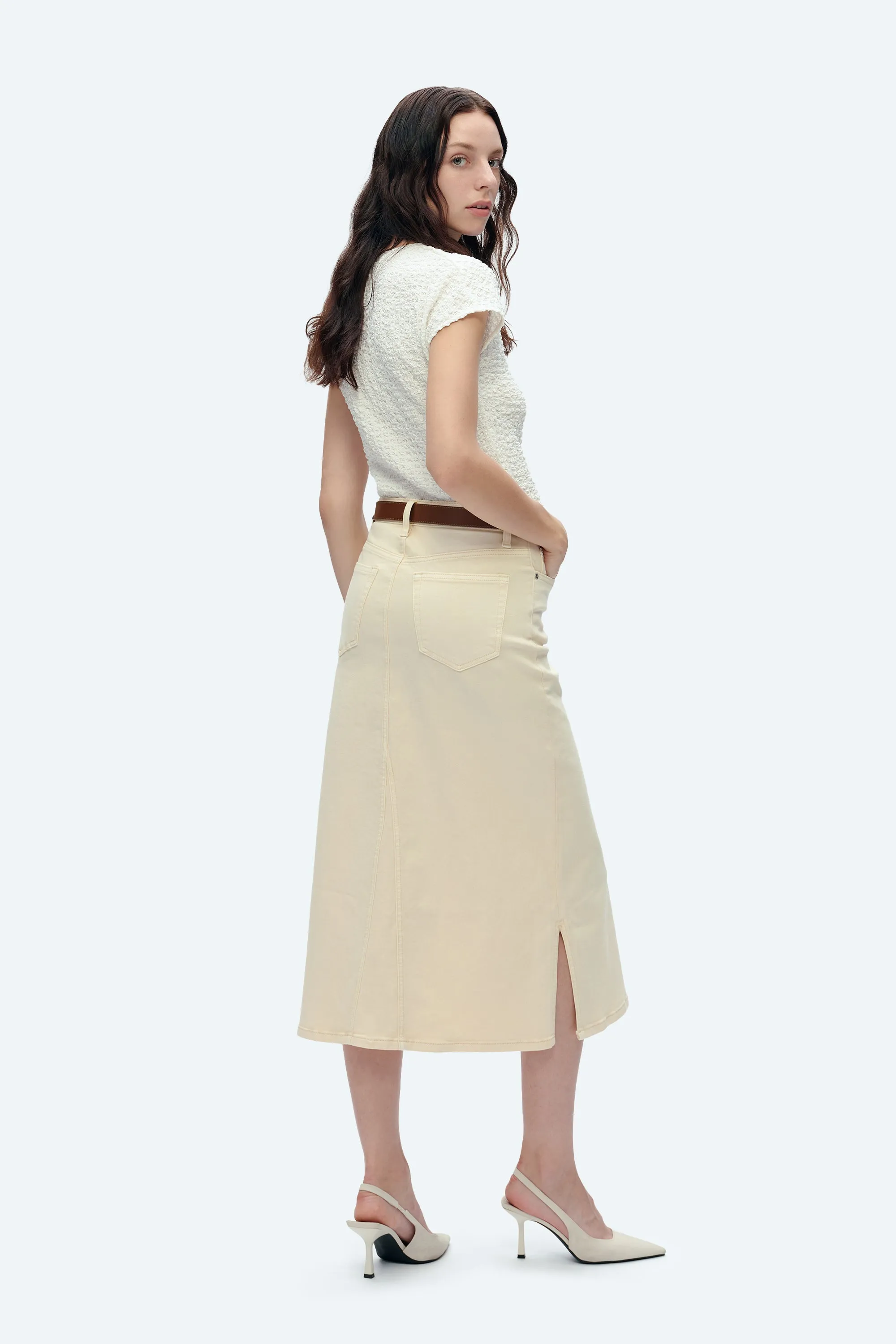 Lila Stretch Fishtail Skirt