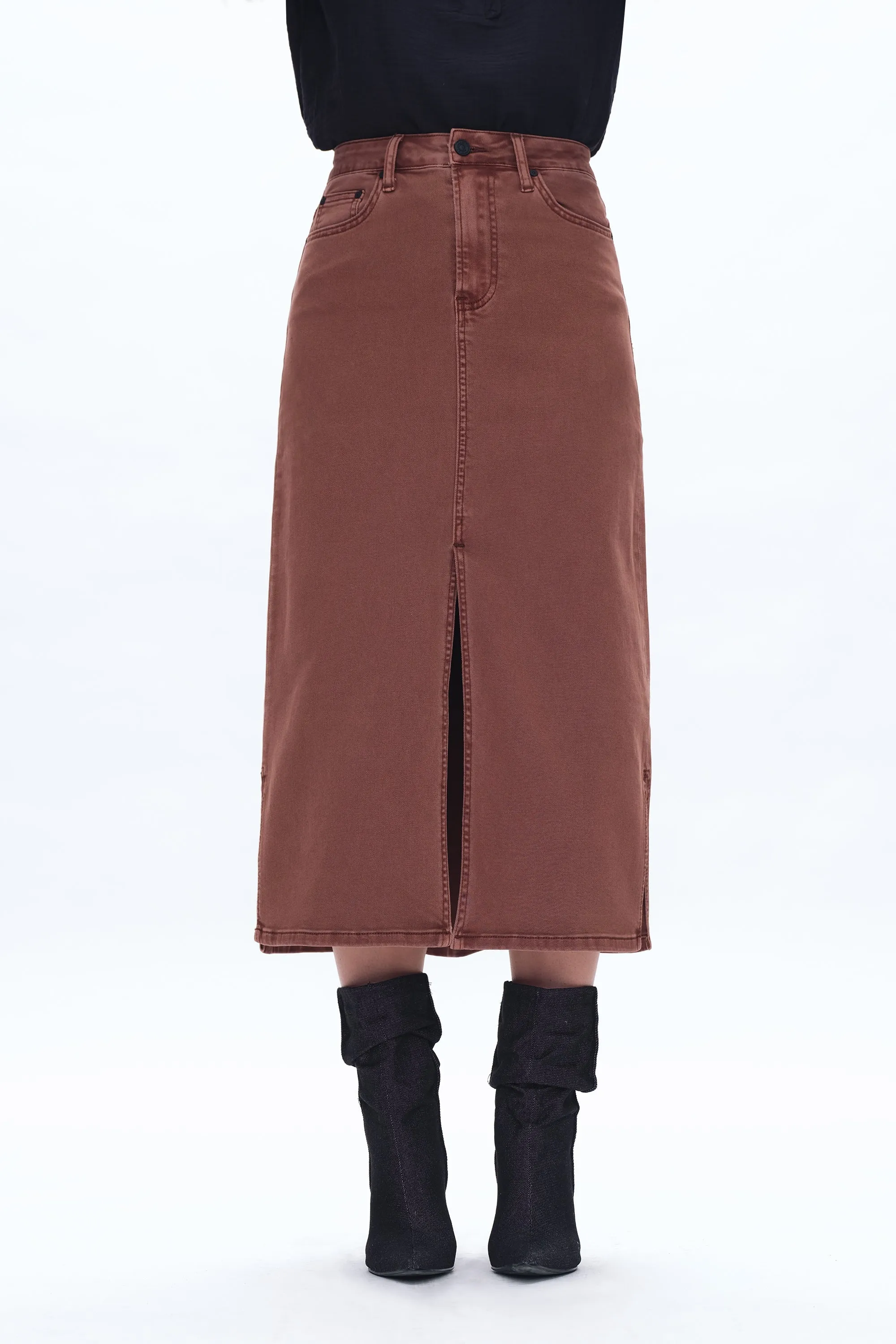 Lila Stretch Fishtail Skirt