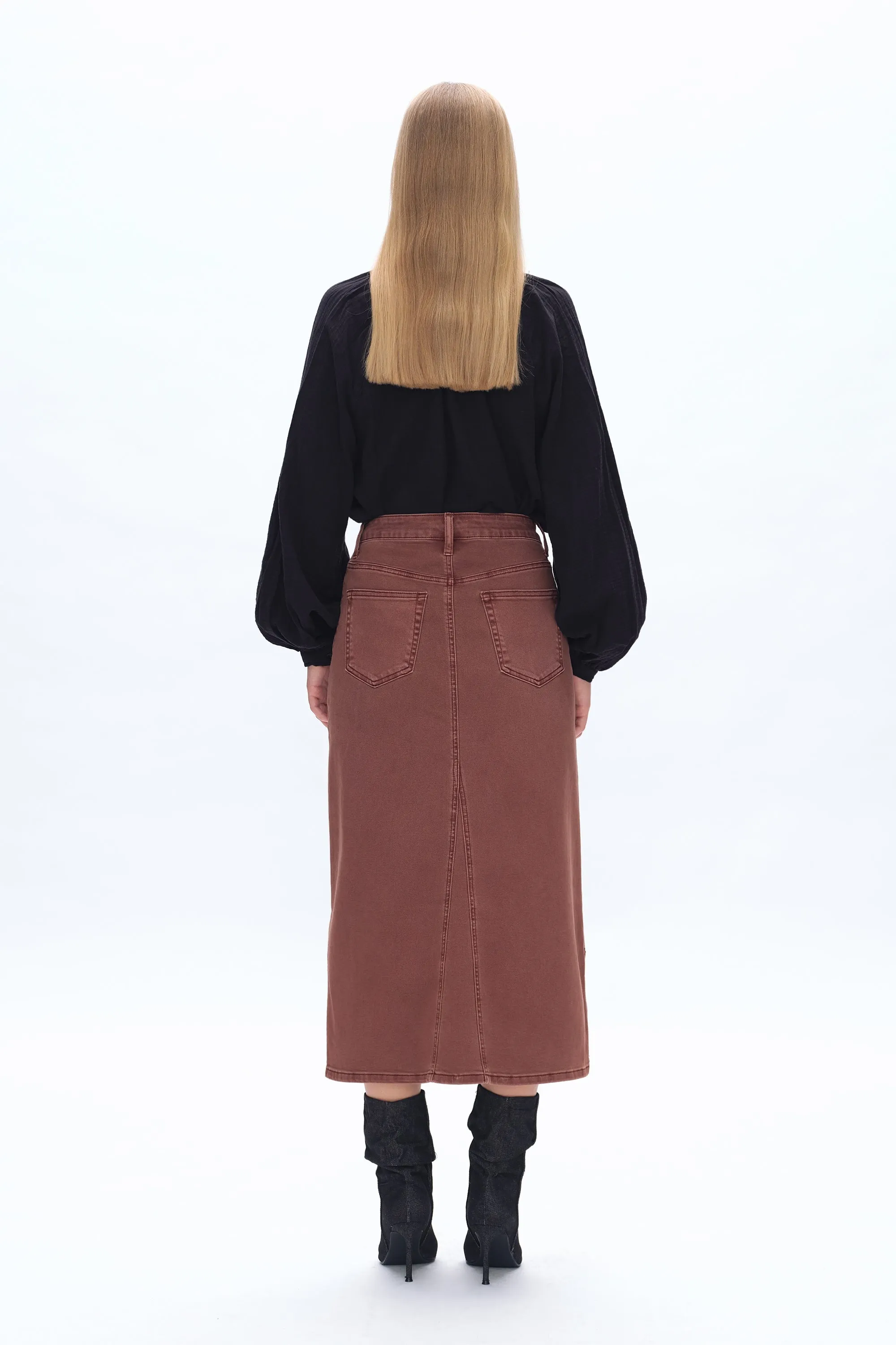 Lila Stretch Fishtail Skirt