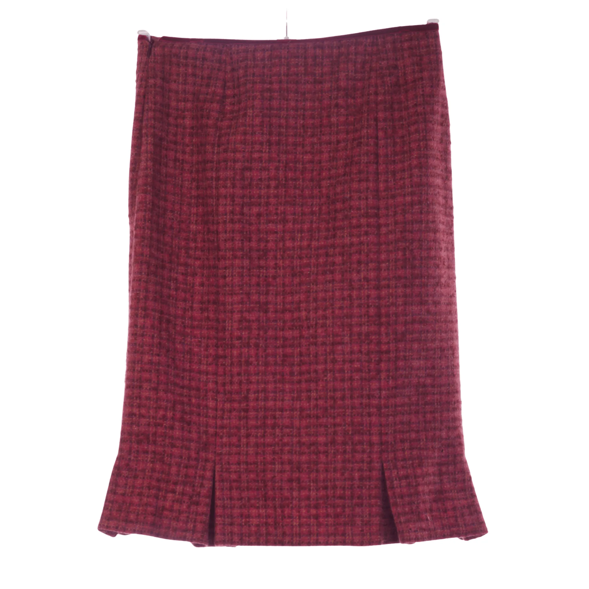 LK Bennett Wool and Mohair Skirt Red Check UK SIze 12