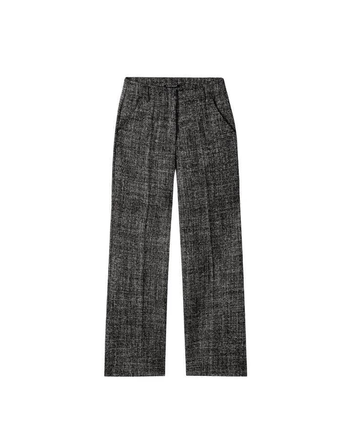 Luisa Cerano Tweed Wide Leg Pants