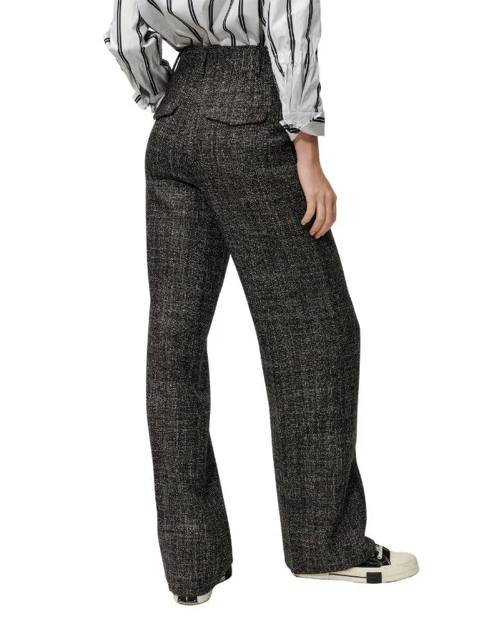 Luisa Cerano Tweed Wide Leg Pants