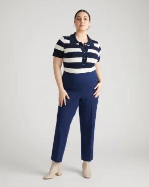 Magic Cotton Straight Leg Pants - Brilliant Navy