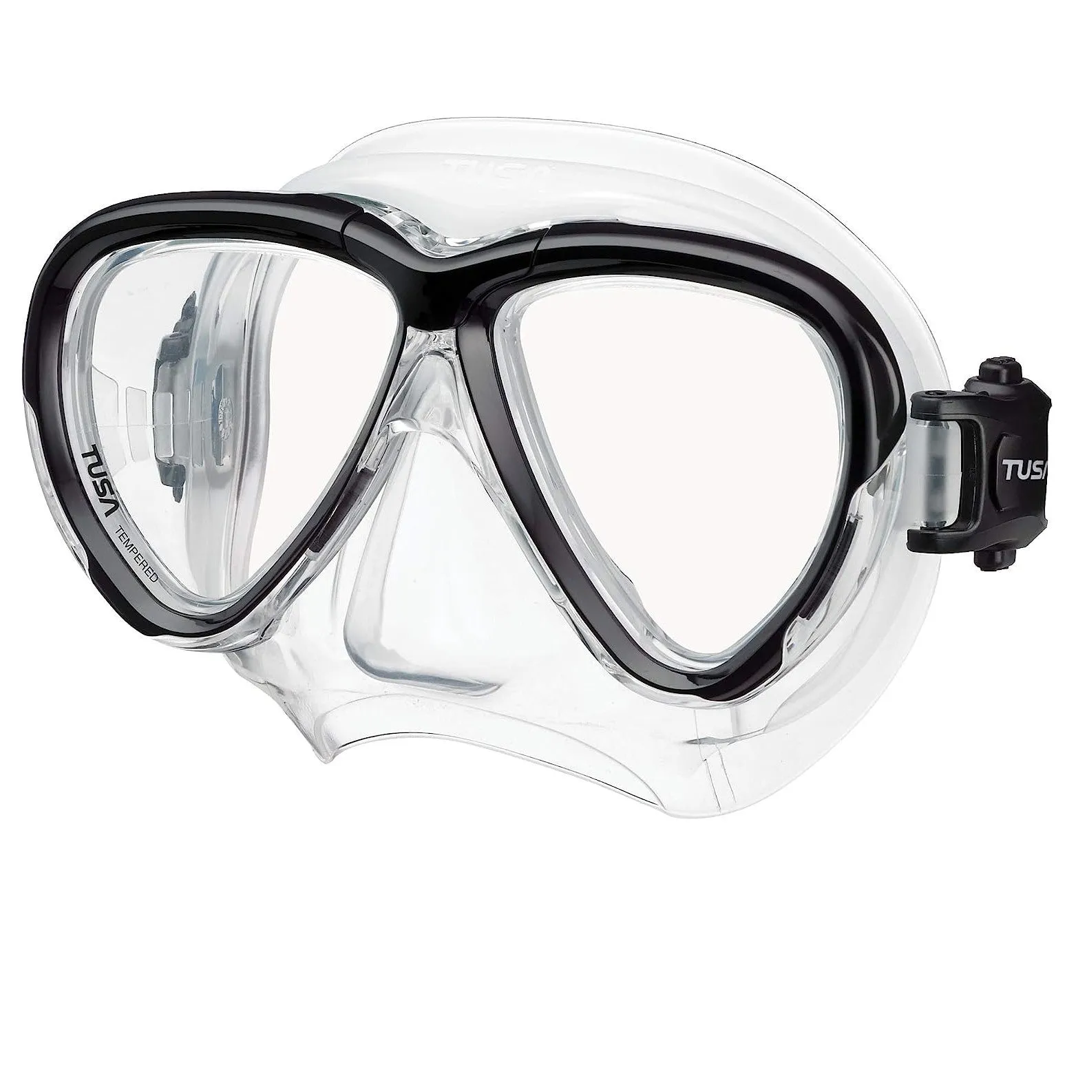 Open Box Tusa Intega Scuba Diving Mask - Black