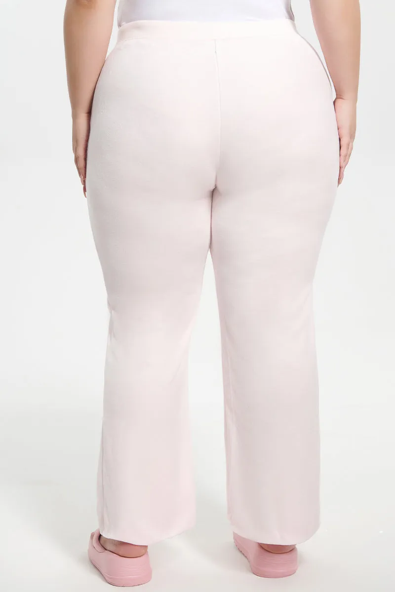 Plus-Size Classic Cotton Velour Track Pants