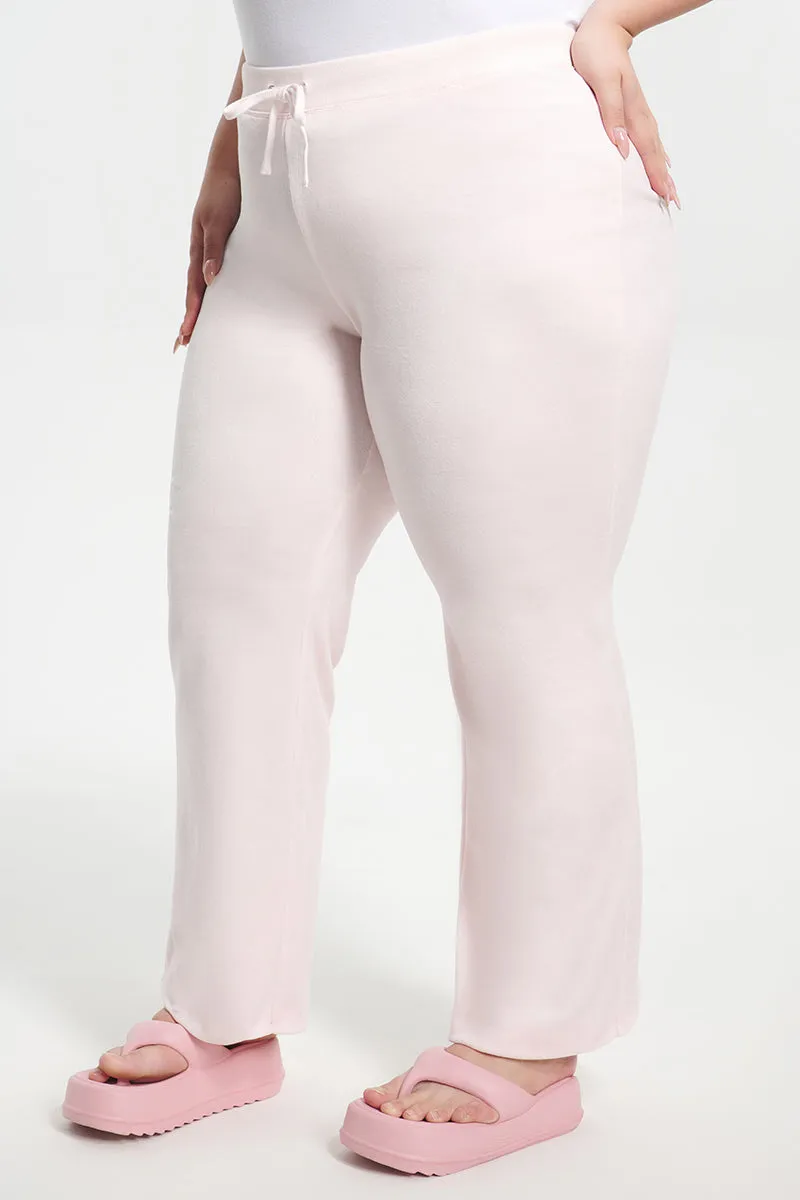 Plus-Size Classic Cotton Velour Track Pants