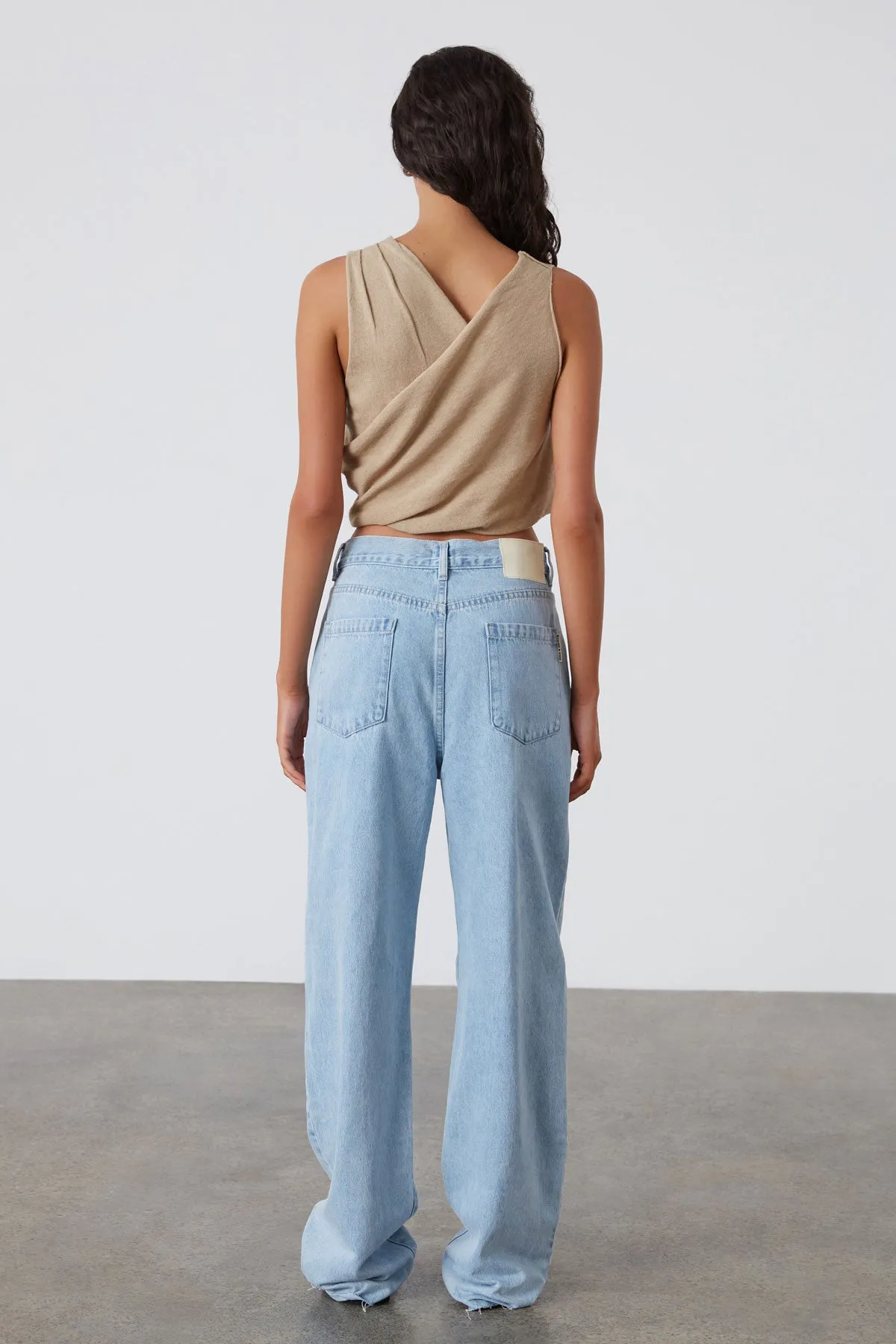 Recycled Cotton Mid Rise Jean - Light Wash