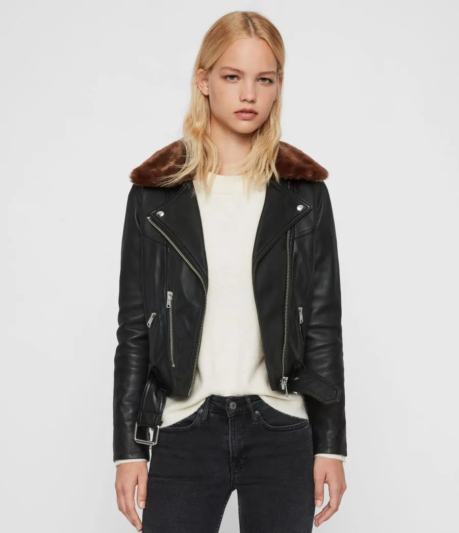 Rigby Lux Leather Biker Jacket