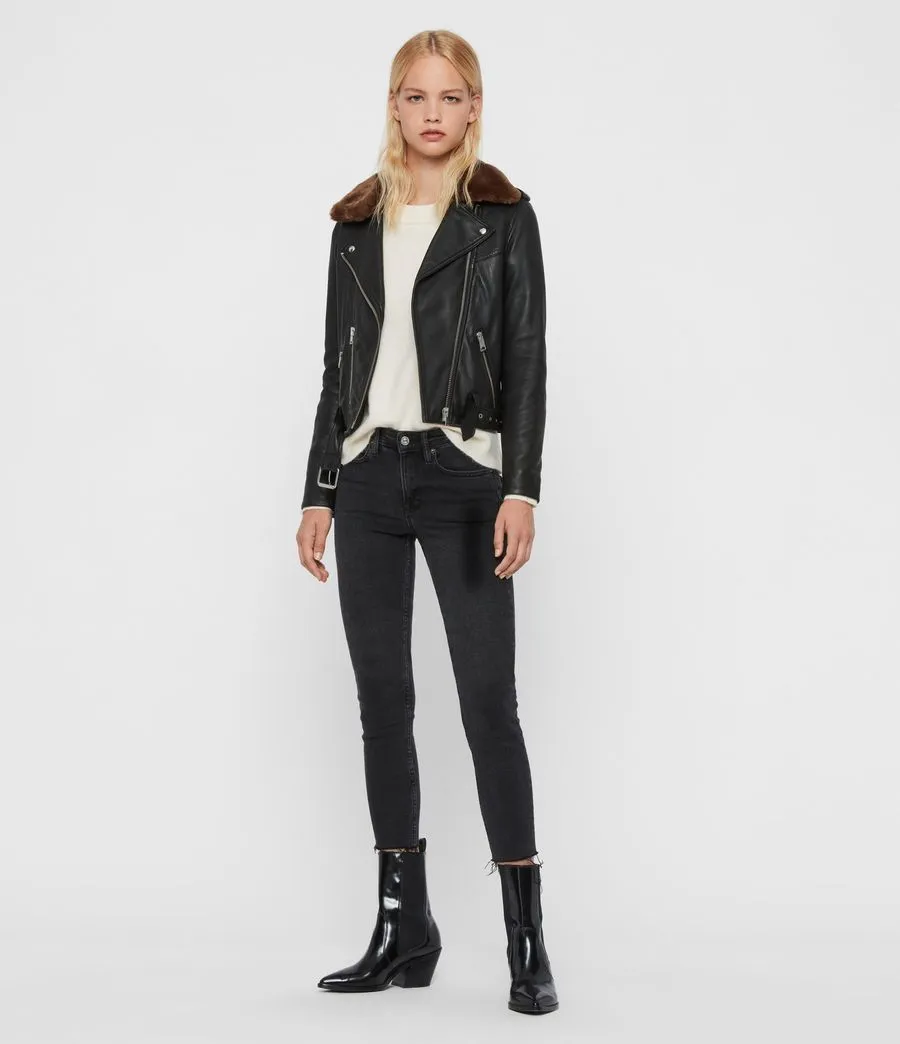 Rigby Lux Leather Biker Jacket