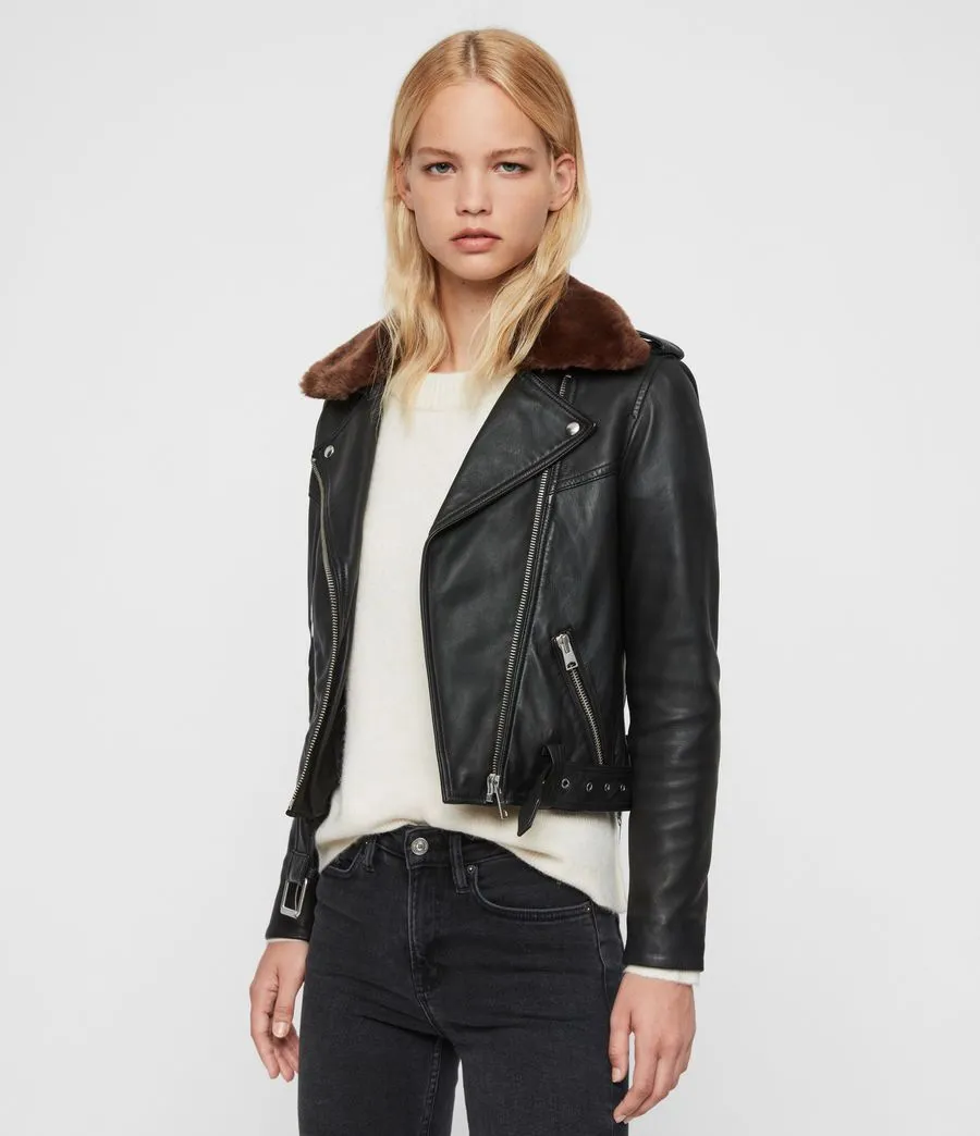 Rigby Lux Leather Biker Jacket