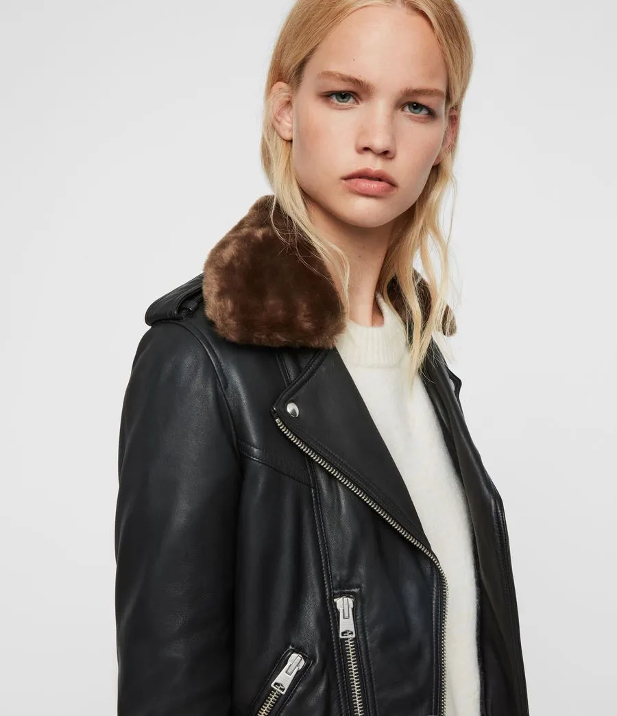 Rigby Lux Leather Biker Jacket