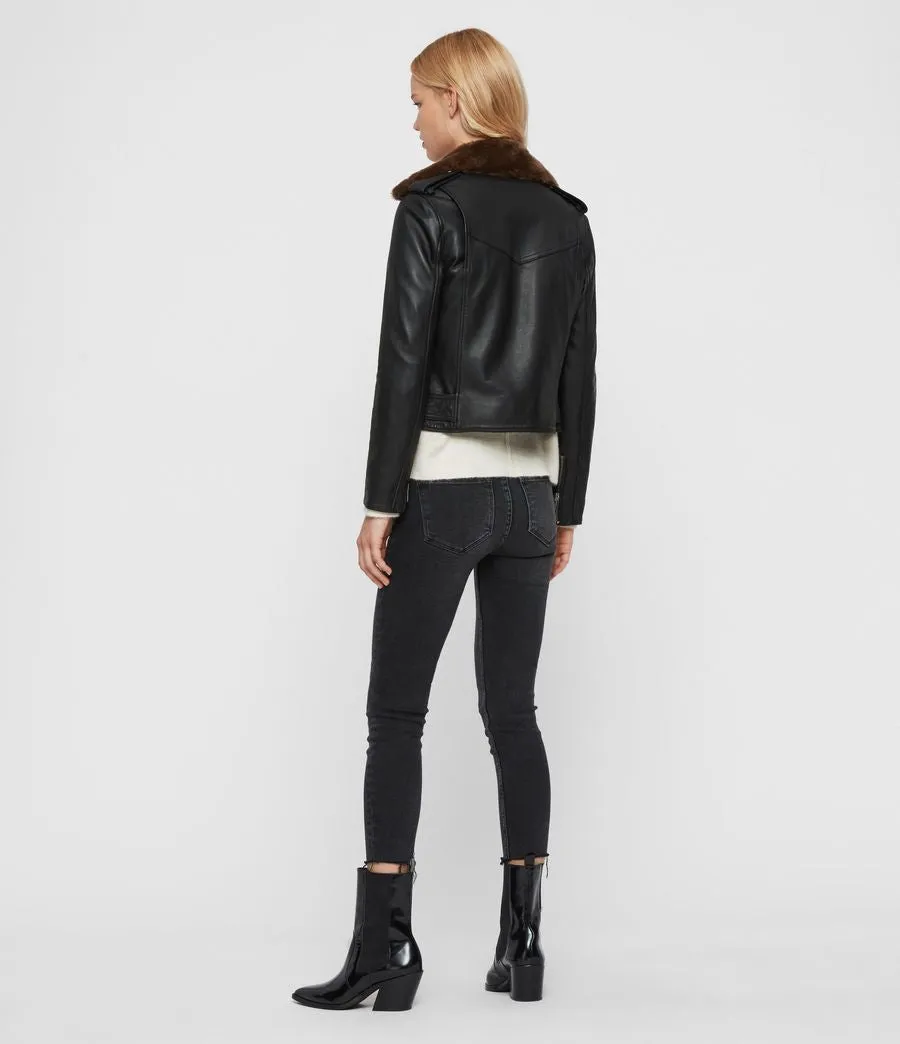 Rigby Lux Leather Biker Jacket