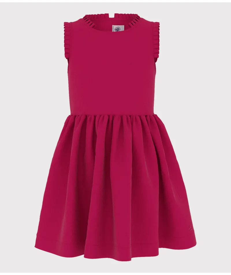 Sleeveless Linen Dress | Fushia