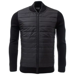 Slim Fit Baffle Zip Through Hybrid Jacket