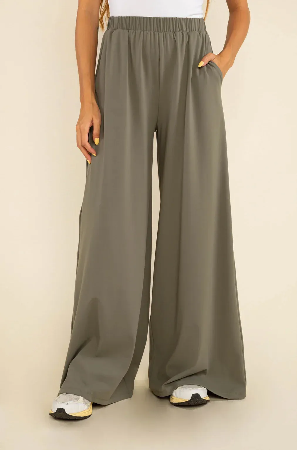 The Georgia Wide Leg Pant by NLT - Sage