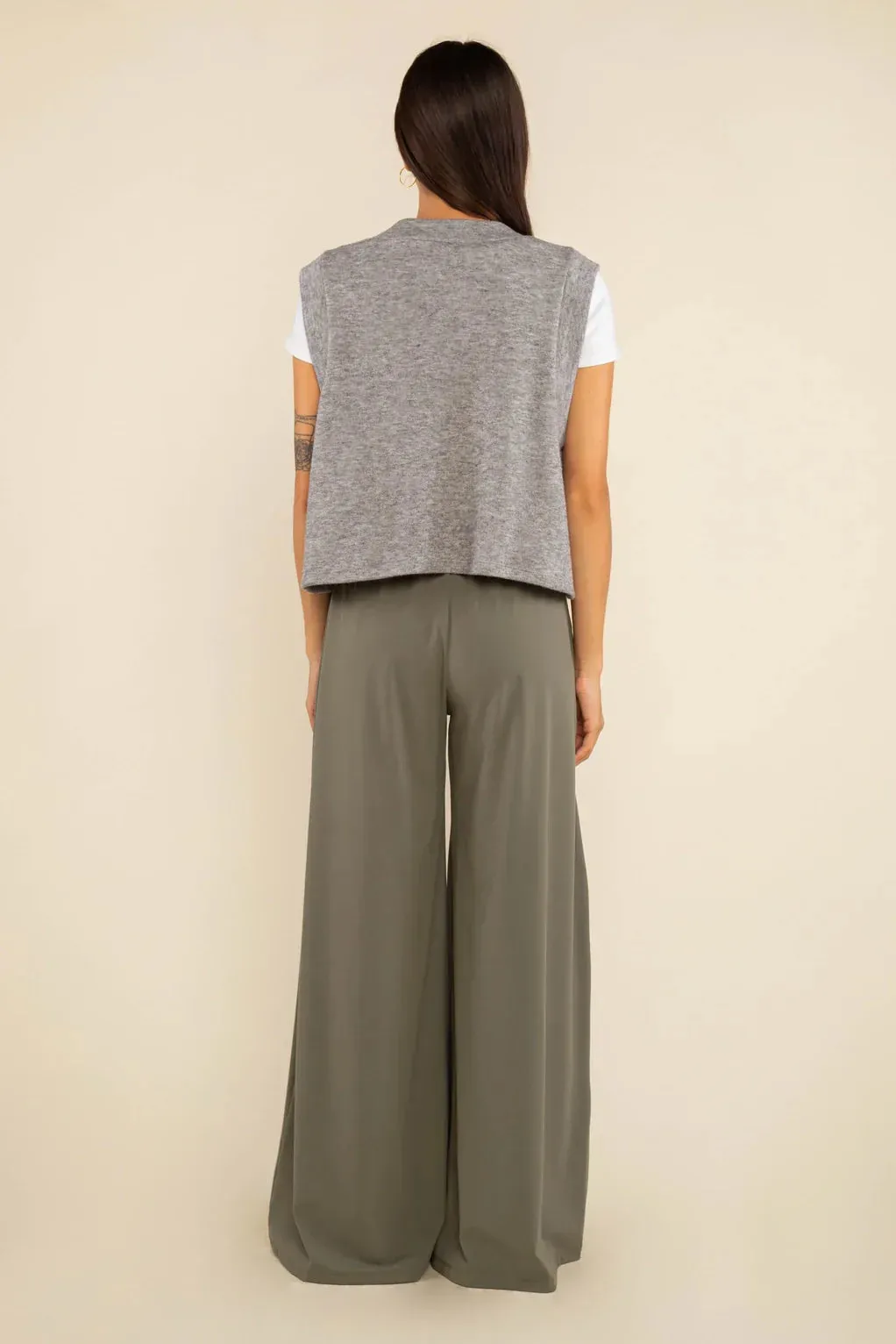 The Georgia Wide Leg Pant by NLT - Sage