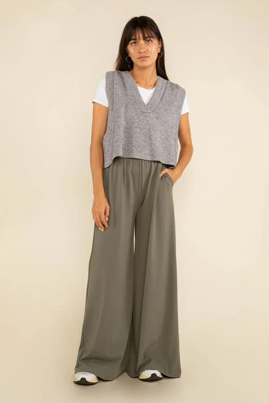 The Georgia Wide Leg Pant by NLT - Sage