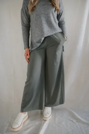 The Georgia Wide Leg Pant by NLT - Sage