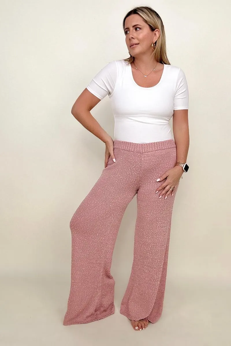 Umgee Wide Leg Pants Sweater Style