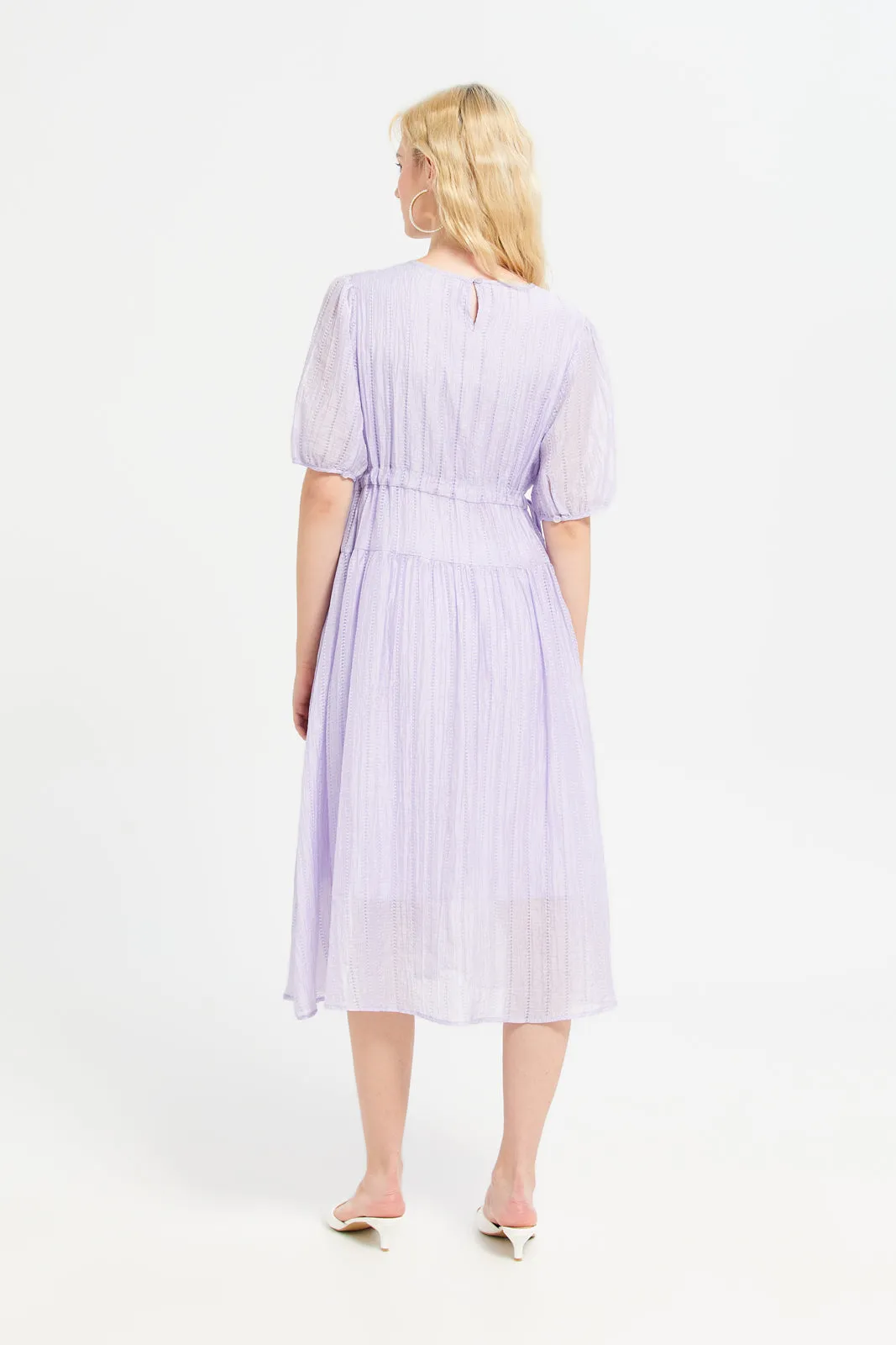 Women Lilac Mid Length Dress