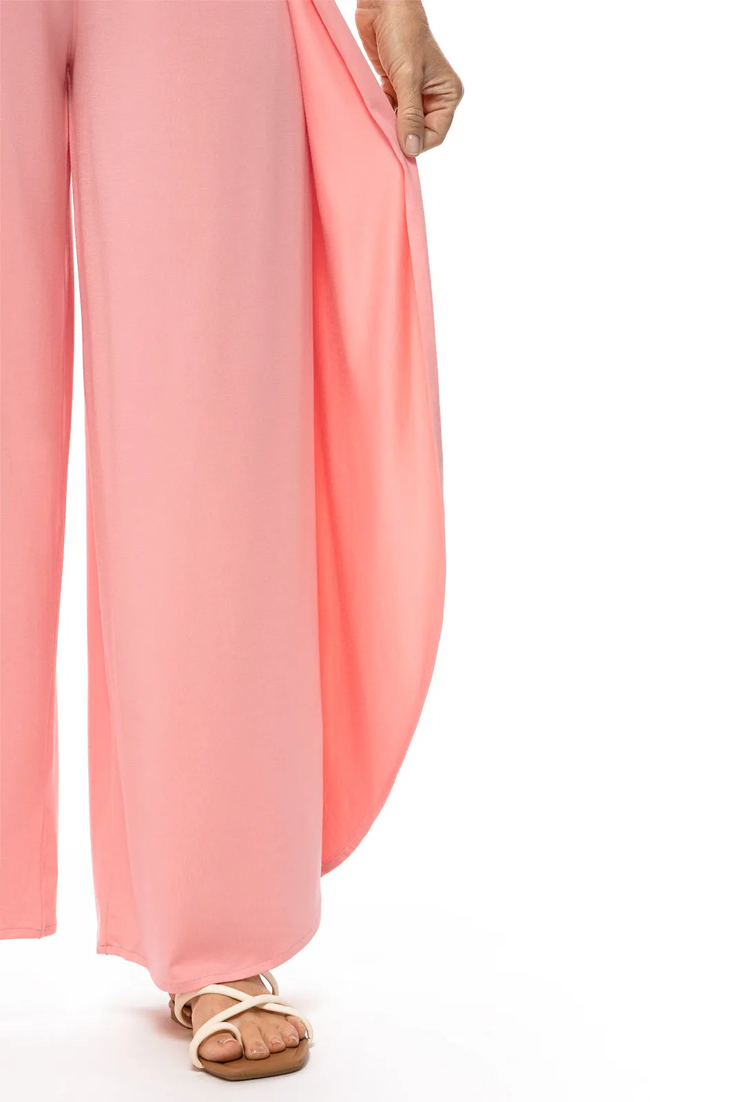 Women's Lynsu Wide Leg Pants  |  Peachy Pink